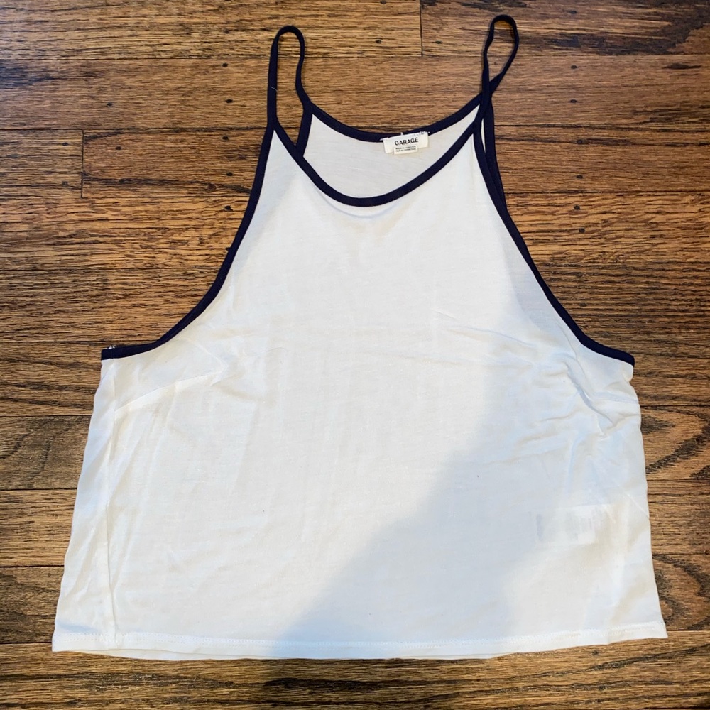 Cropped White Tank